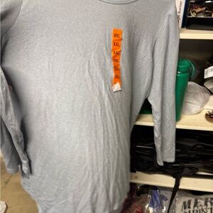 Women Gray Long Sleeve Shirt size XXL